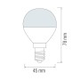 10x pcs. LED Bulb ELITE-6 6W E14