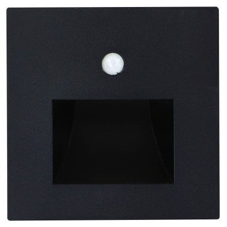 Staircase Recessed Type LED Lamp With PIR Sensor DIAMOND 1W BLACK 4200K 110-265V