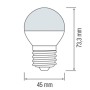 10x pcs. LED Bulb ELITE-6 6W E27