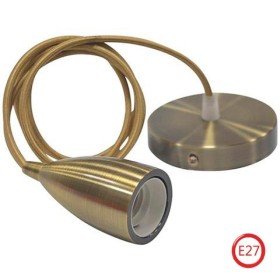 Pendant lamp EDISON Light fixture E27 Old Bronze 1m