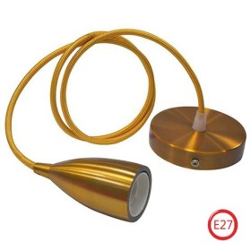 Pendant lamp EDISON Light fixture E27 Golden 1m