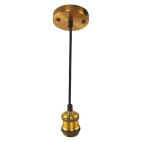 Pendant Lamp TESLA Light fixture E27 Golden 1m