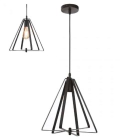 Pendant Hanging lamp MAXWELL E27 black 1m