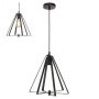 Pendant Hanging lamp MAXWELL E27 black 1m