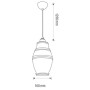 Pendant Glass Lamp ELEMENT-1 Titanium E27