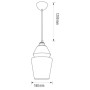 Pendant lamp SPARK-1 Titanium E27