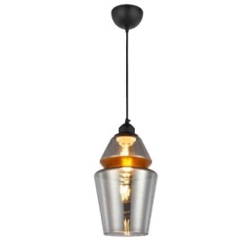 Pendant lamp SPARK-2 Titanium + Copper E27