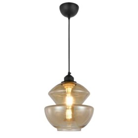 Pendant Glass Lamp HARMONY-1 E27 Amber E27