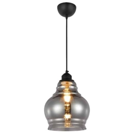 Pendant Glass Lamp RONDO Titanium E27