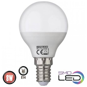 10x pcs. LED Bulb ELITE-8 8W E14