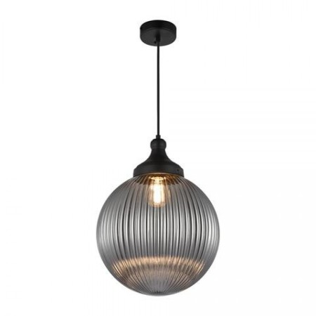 Pendant Glass Lamp GLOBAL-X E27 Titanium