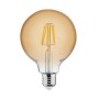 10x pcs. LED FILAMENT Bulb RUSTIC GLOBE-6 6W E27 2200K