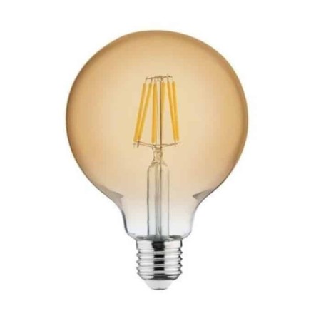 10x pcs. LED FILAMENT Bulb RUSTIC GLOBE-6 6W E27 2200K