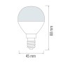 10x pcs. LED Bulb ELITE-8 8W E14