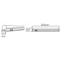 30cm LED Linear Batten lamp SIGMA-4 4W 6400K