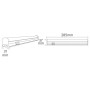 Led Batten Linear lamp OMEGA-6 6W 6400K 30CM