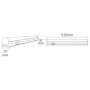 Led Batten Linear lamp OMEGA-9 9W 6400K 60CM