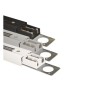 1m Lighting Track - Powered Single phase rail for LED / Max. 16A, Black