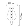 10x pcs. LED Filament Bulb PARADOX 8W E27 Amber