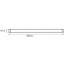 2m Lighting Track - Powered Single phase rail for LED / Max. 16A, Black