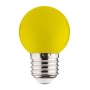 10x pcs. LED Colored Bulb RAINBOW 1W E27 Yellow