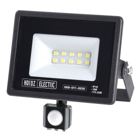 Led Projector Floodlight LEON/S-10 10W with PIR-Sensor 6400K IP65 Black