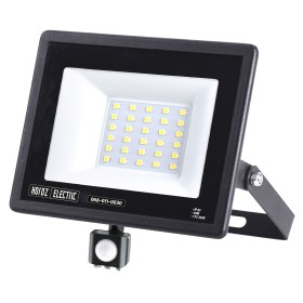 Led Projector Floodlight LEON/S-30 30W with PIR-Sensor 6400K IP65 Black