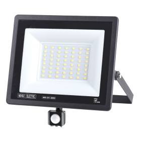 Led Projector Floodlight LEON/S-50 50W with PIR-Sensor 6400K IP65 Black