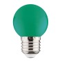 10x pcs. LED Colored Bulb RAINBOW 1W E27 Green