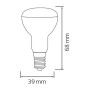 10x pcs. Led Bulb REFLED-4 4W E14 4200K