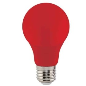 10x pcs. LED Colored Bulb SPECTRA 3W E27 red