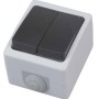 1-Way Surface mounted Double-Switch ATOM IP54 10A