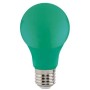 10x pcs. LED Colored Bulb SPECTRA 3W E27 green