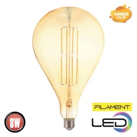 10x pcs. LED Bulb Filament TOLEDO 8W E27 Titanium