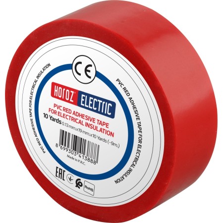 10pcs. Electrical Insulation Tape 19mm, 10Yards Red