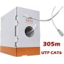 Network cable UTP CAT6, 305 meter roll with RJ45 Ends Connectors