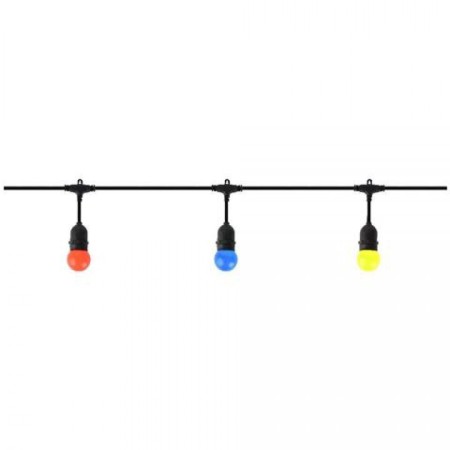 Led String Light CARNAVAL-2 Linkable 10MT Black E27 1.5mm2