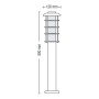 Garden Stand-Light SPRUCE-4 E27  60W Type 4