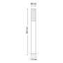 Garden and park Stand-Light POPLAR-5 E27  60W Type 5