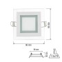 LED Recessed Downlight MARIA-6 6W White