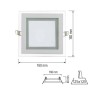 LED Recessed Downlight MARIA-12 12W White