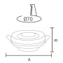 Downlight Fitting AZER-1 GU10 Max. 10W Round Gold