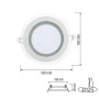 LED Recessed Downlight CLARA-12 12W White