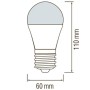 10x pcs. LED Bulb PREMIER-5 5W E27