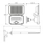 LED Foldable Solar Projector with PIR-Sensor SPARROW-16 16W 6400K