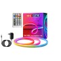 10m Neon LED-Strip RGB SET DIGITAL-10 Included: Adapter, Remote-Controller, RGB-Controller IP65