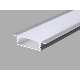 R3 Recessed Type Aluminium Profile 3meter for LED-Strips, Silver PROFILE-R3