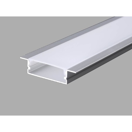 R3 Recessed Type Aluminium Profile 3meter for LED-Strips, Silver PROFILE-R3