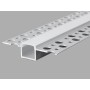 R6 Recessed Type Aluminium Profile 3meter for LED-Strips, Silver PROFILE-R6