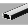 S1 Surface Type Aluminium Profile 3meter for LED-Strips, Black PROFILE-S1